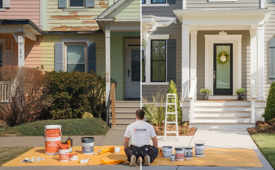 How Exterior Painting Contractors Transform Faded Homes?